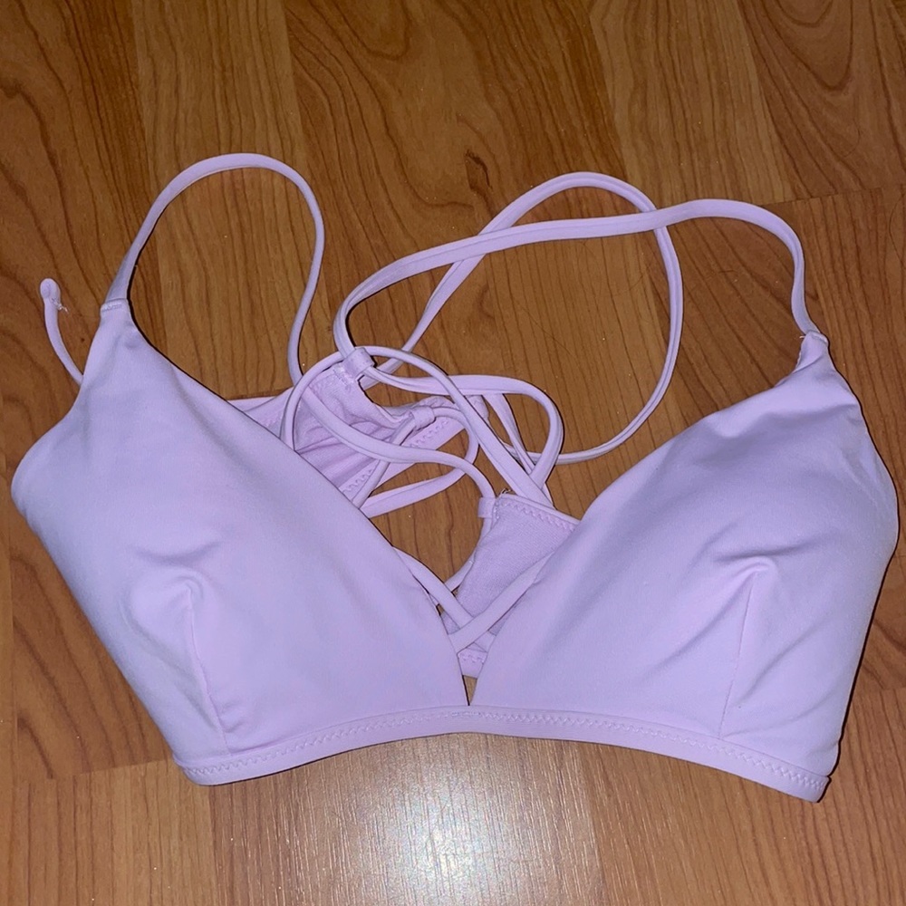 Purple athleta bikini top